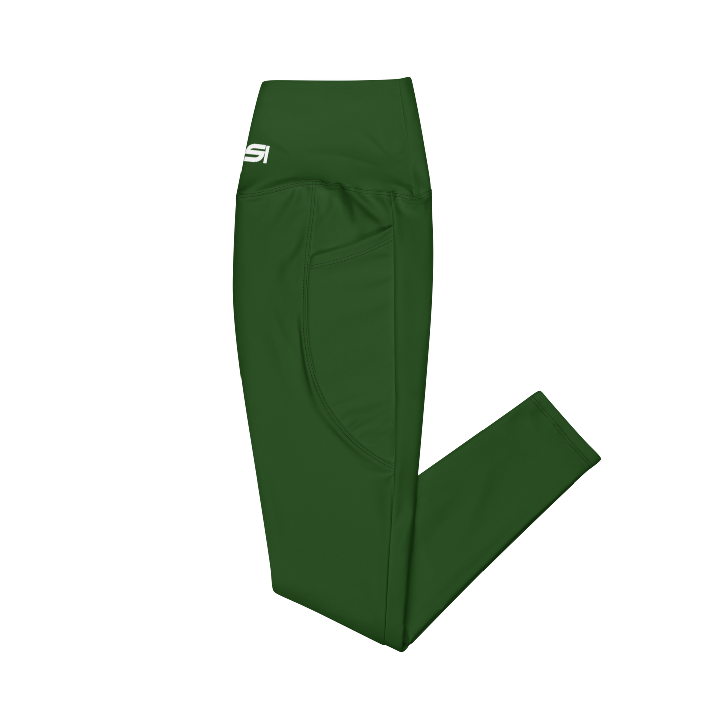 Emerald Crossover Leggings with pockets