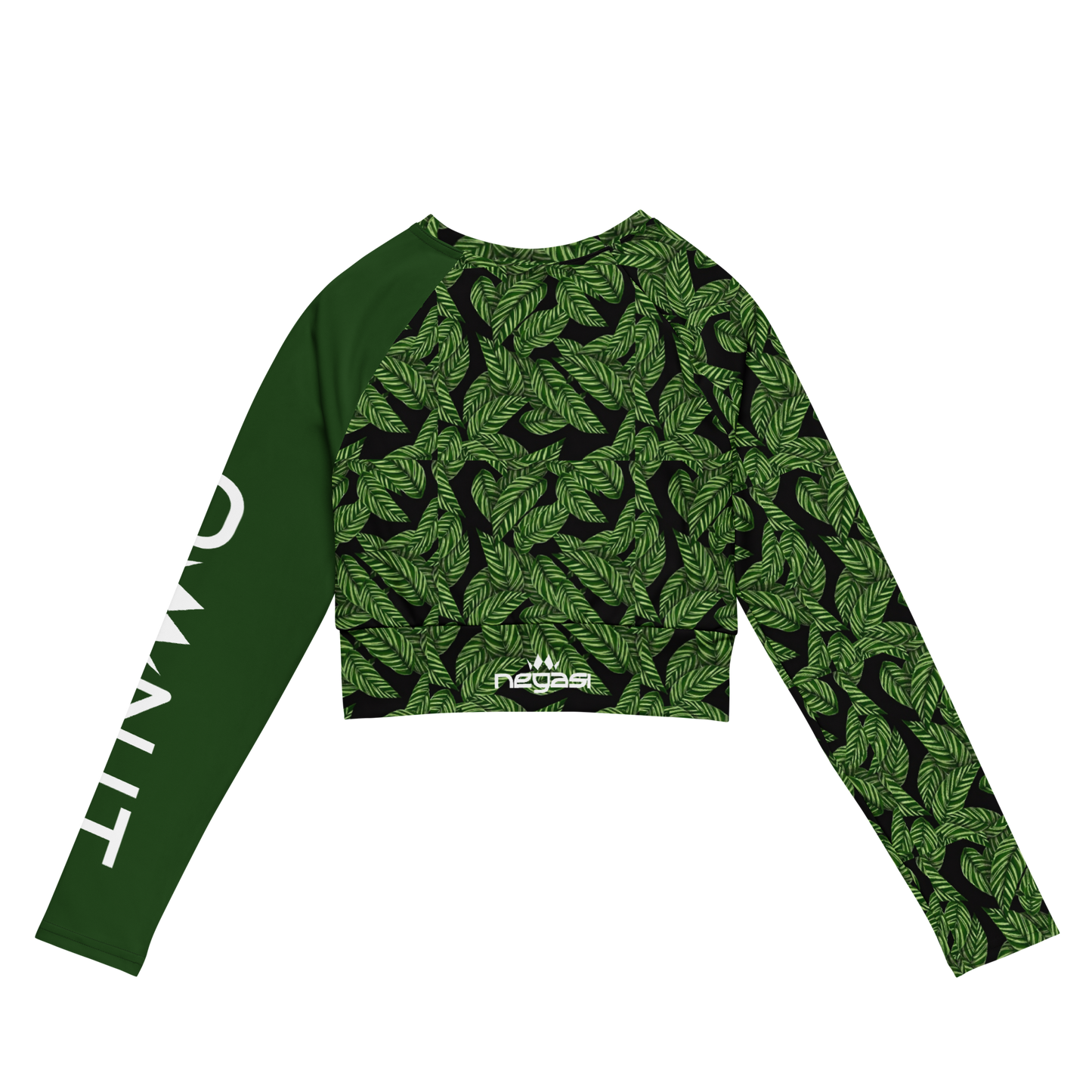 Women's Leaf long-sleeve Crop Top