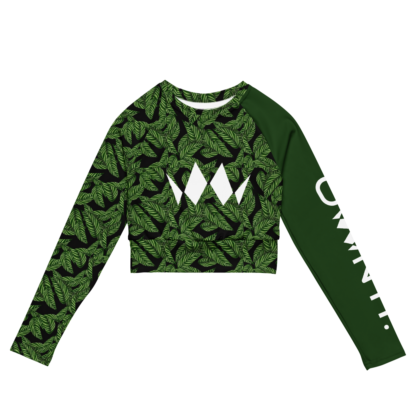 Women's Leaf long-sleeve Crop Top