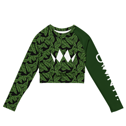 Women's Leaf long-sleeve Crop Top